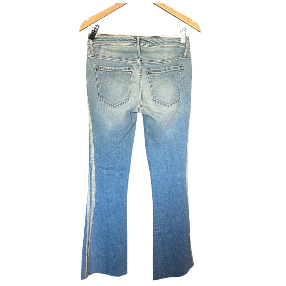 Black Orchid Denim Chrissy Kick Flare with Racer Stripes - Santa Monica’s - Picture 8 of 9